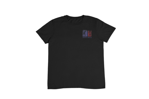 American Flag Marlin Unisex Short Sleeve Tee - Image 2